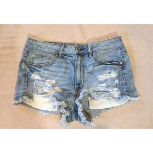 American Eagle festival jean shorts